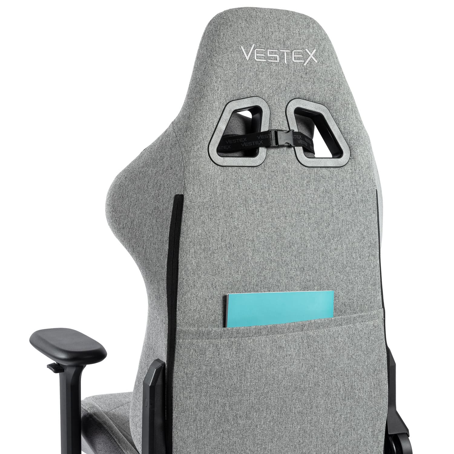 VESTEX ゲーミングチェア グレー ファブリック フットレストなし VES-S1GY