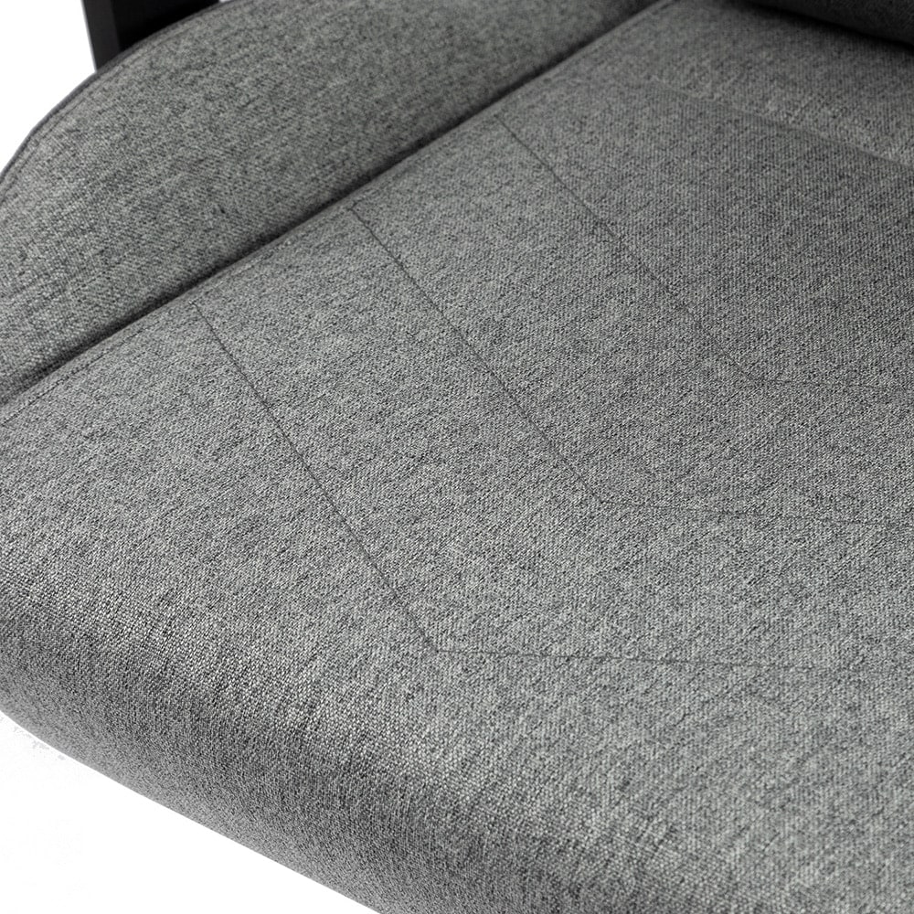 VESTEX ゲーミングチェア グレー ファブリック フットレストなし VES-S1GY