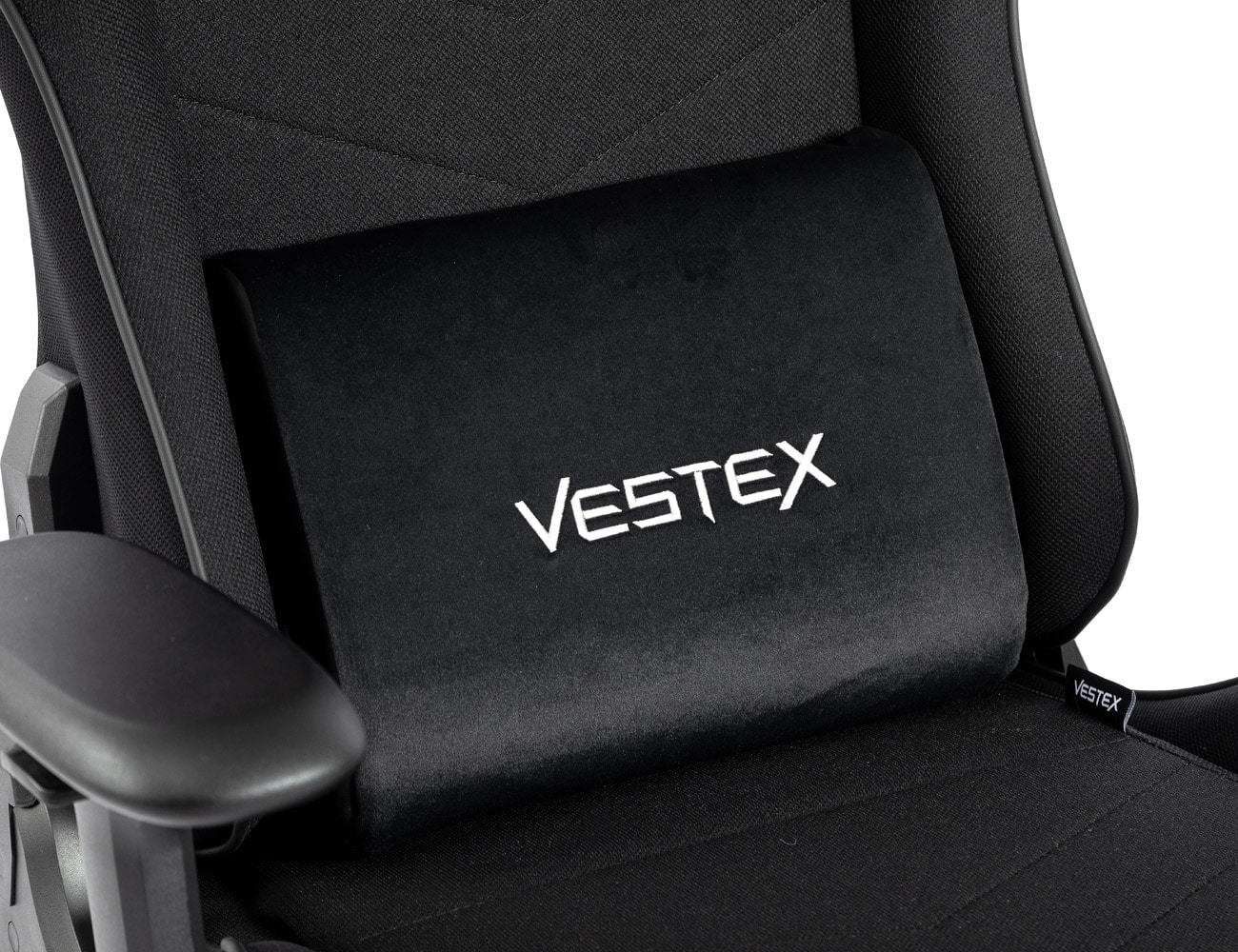VESTEX ゲーミングチェア ブラック メッシュファブリック フットレスト付 VES-S2FTBK