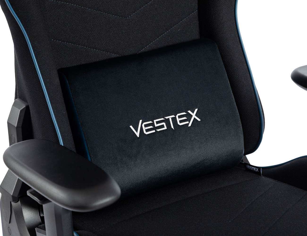 VESTEX ゲーミングチェア ブルー メッシュファブリック フットレスト付 VES-S2FTBL