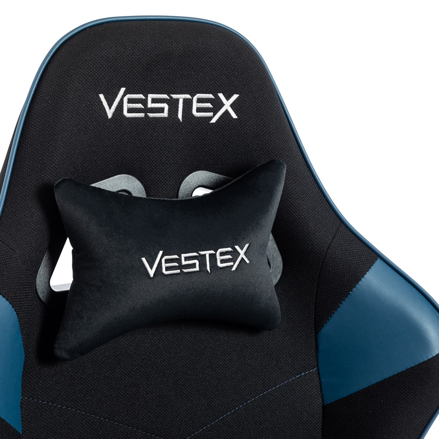VESTEX ゲーミングチェア ブルー メッシュファブリック フットレスト付 VES-S2FTBL