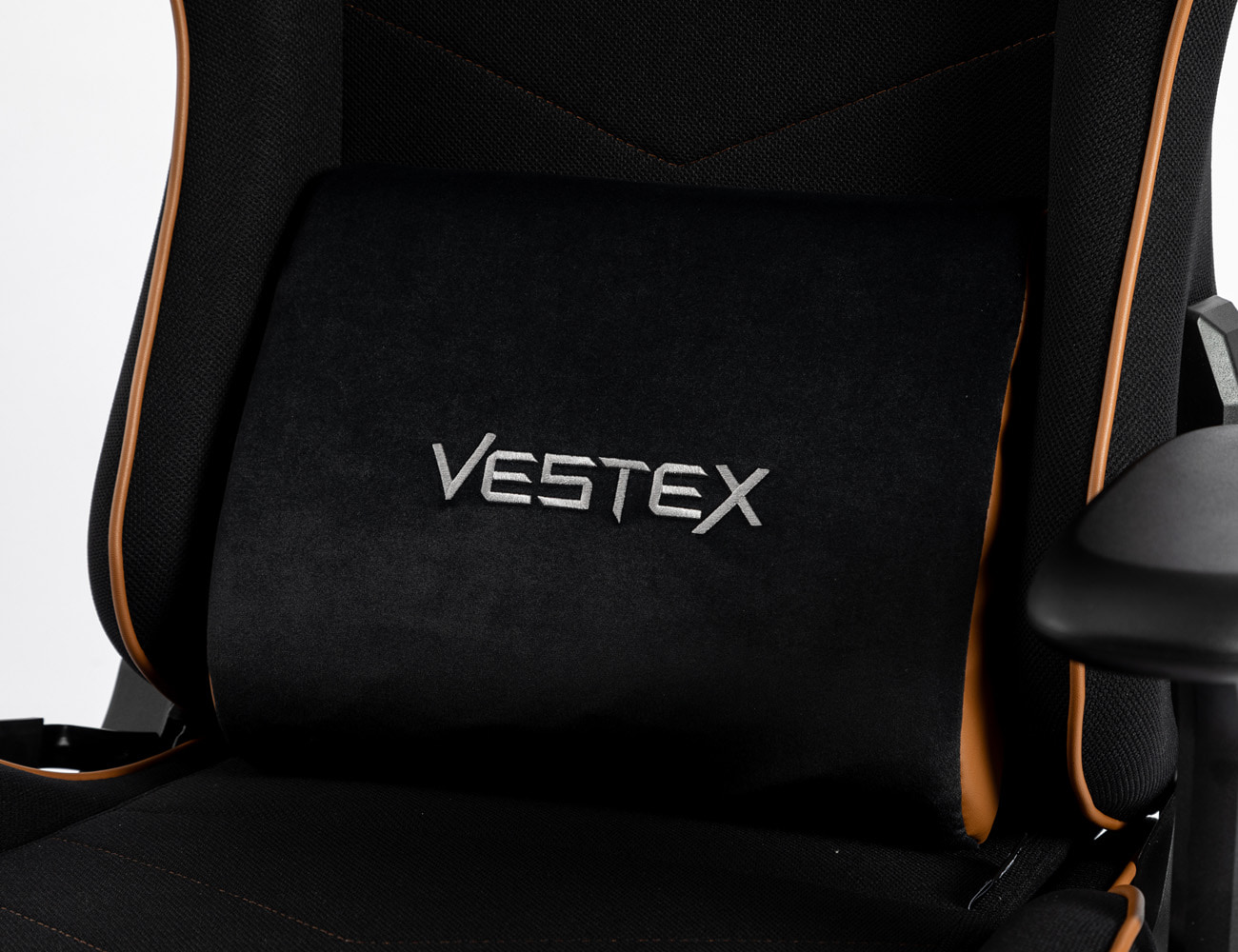 VESTEX ゲーミングチェア ブラウン メッシュファブリック フットレスト付 VES-S2FTBR