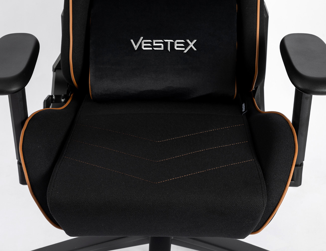 VESTEX ゲーミングチェア ブラウン メッシュファブリック フットレスト付 VES-S2FTBR