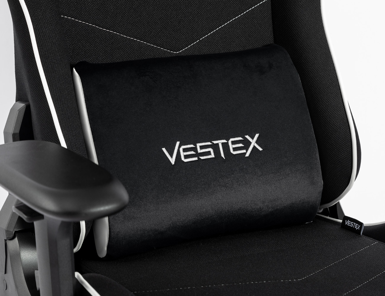 VESTEX ゲーミングチェア ホワイト メッシュファブリック フットレスト付 VES-S2FTWH