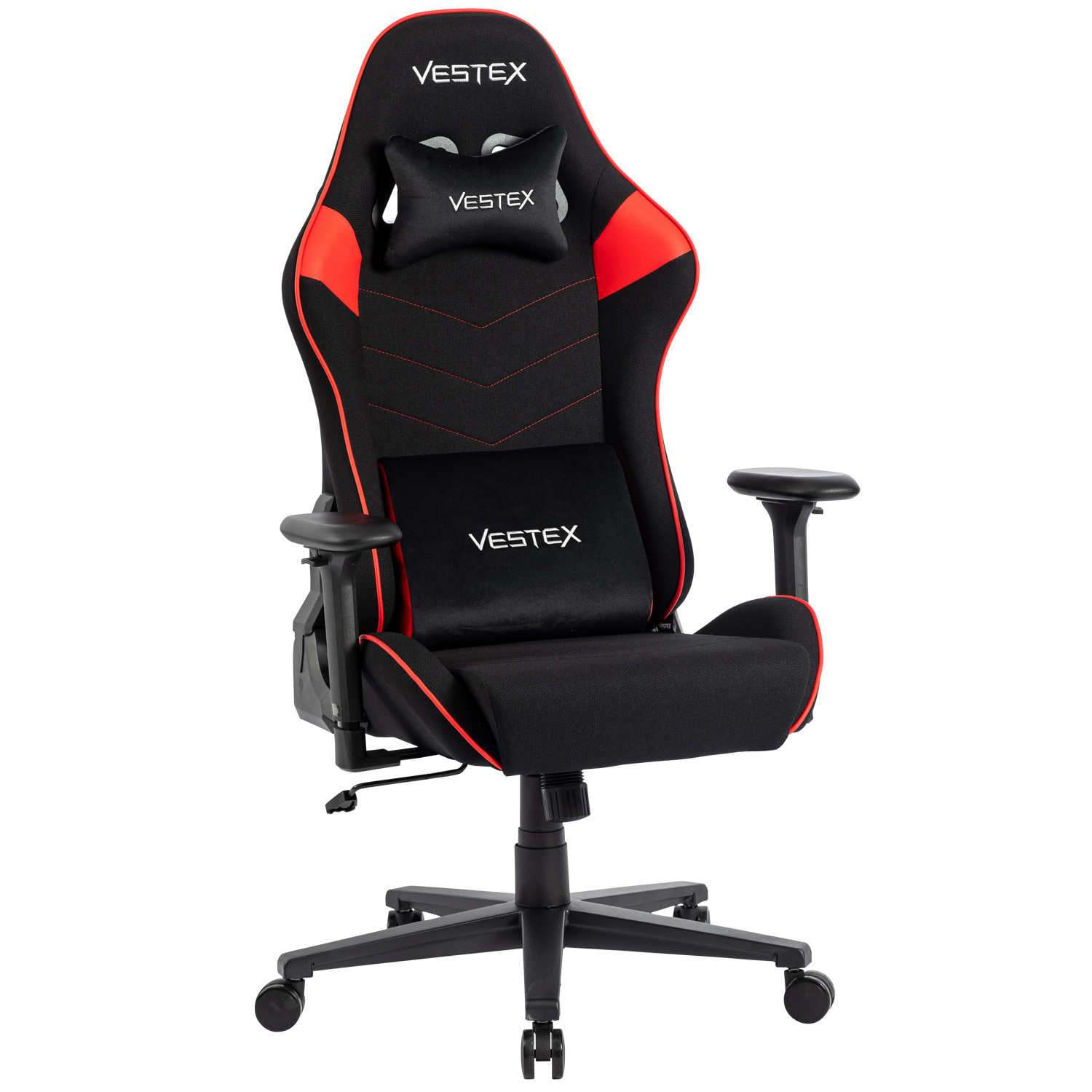 VESTEX ゲーミングチェア レッド メッシュファブリック フットレストなし VES-S2RD