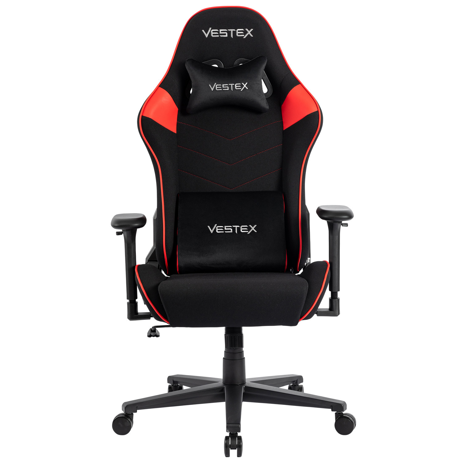 VESTEX ゲーミングチェア レッド メッシュファブリック フットレストなし VES-S2RD