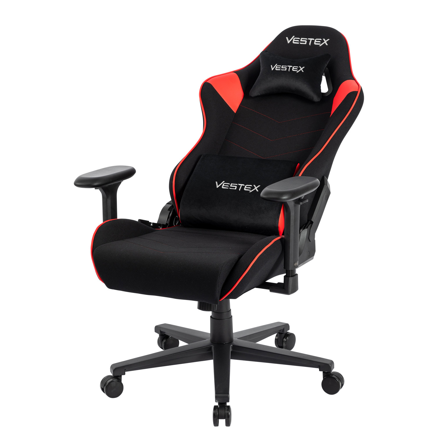 VESTEX ゲーミングチェア レッド メッシュファブリック フットレストなし VES-S2RD