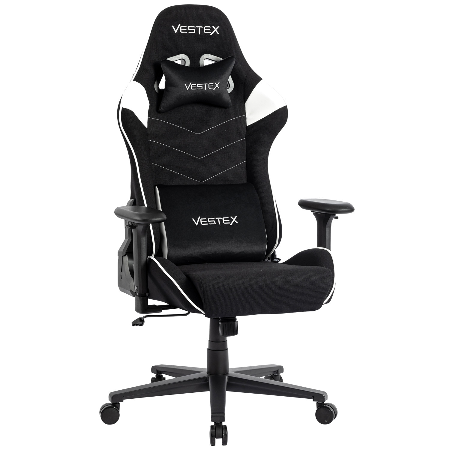 VESTEX ゲーミングチェア ホワイト メッシュファブリック フットレストなし VES-S2WH