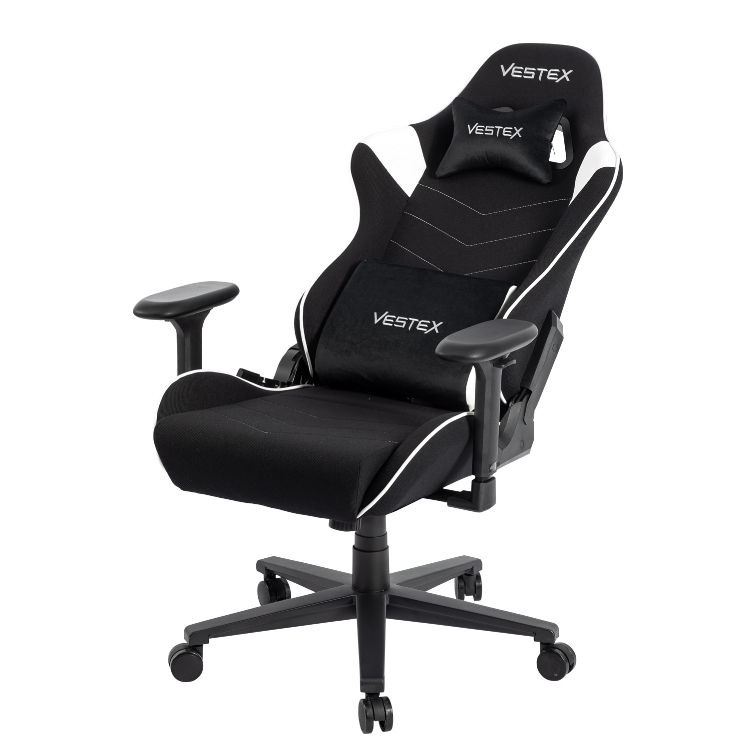 VESTEX ゲーミングチェア ホワイト メッシュファブリック フットレストなし VES-S2WH