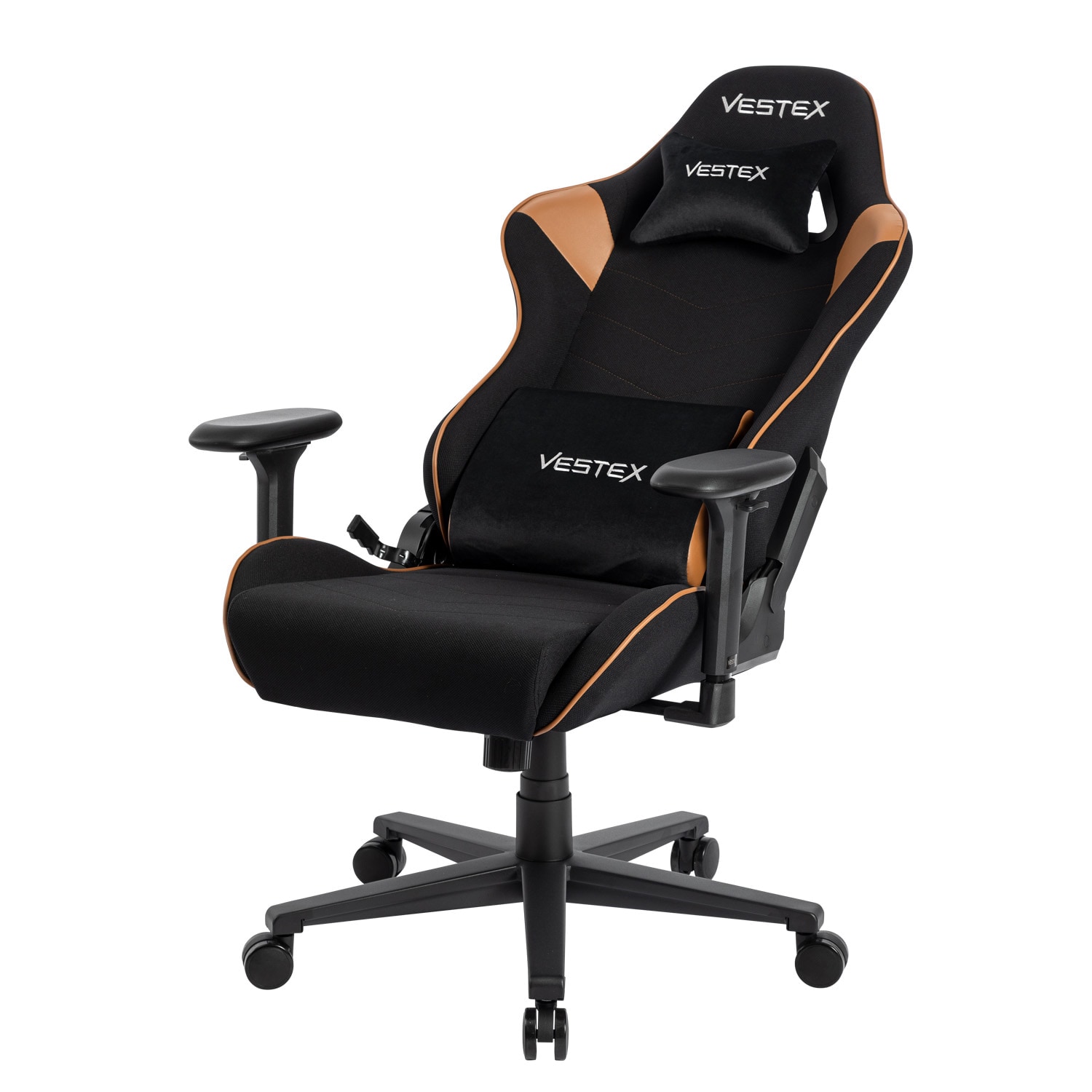 アウトレット・リファービッシュ品／VESTEX ゲーミングチェア ブラウン メッシュファブリック フットレストなし VES-S2BR