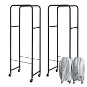 頑丈薄型タイヤラック SUV/RV車用【2個組・幅28cm・カバー付き】