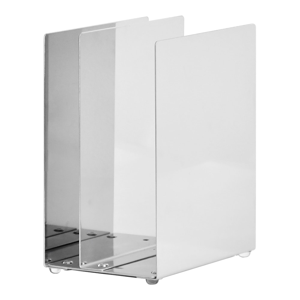 ステンレス製 仕切りスタンド 幅10cm【中仕切り調整可能】