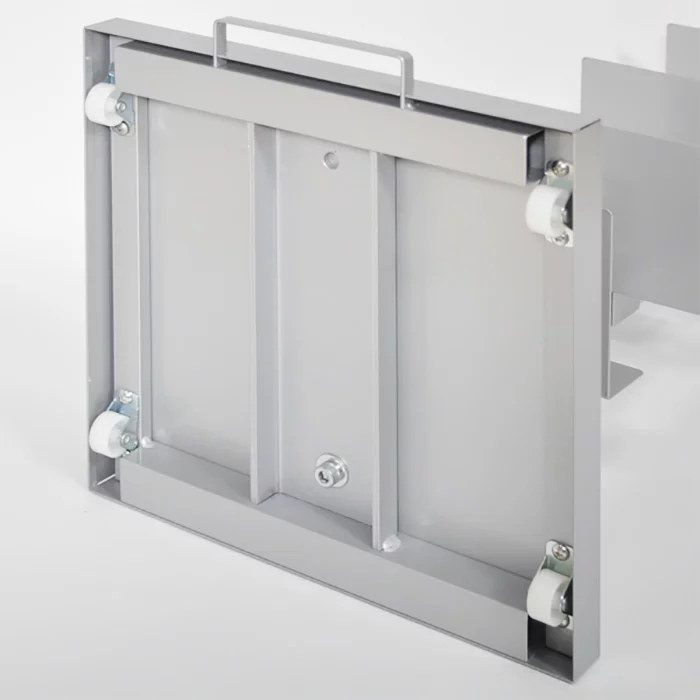 Tsum dock ブックタワー【隠しキャスター付・ロータイプ5段／シルバー】