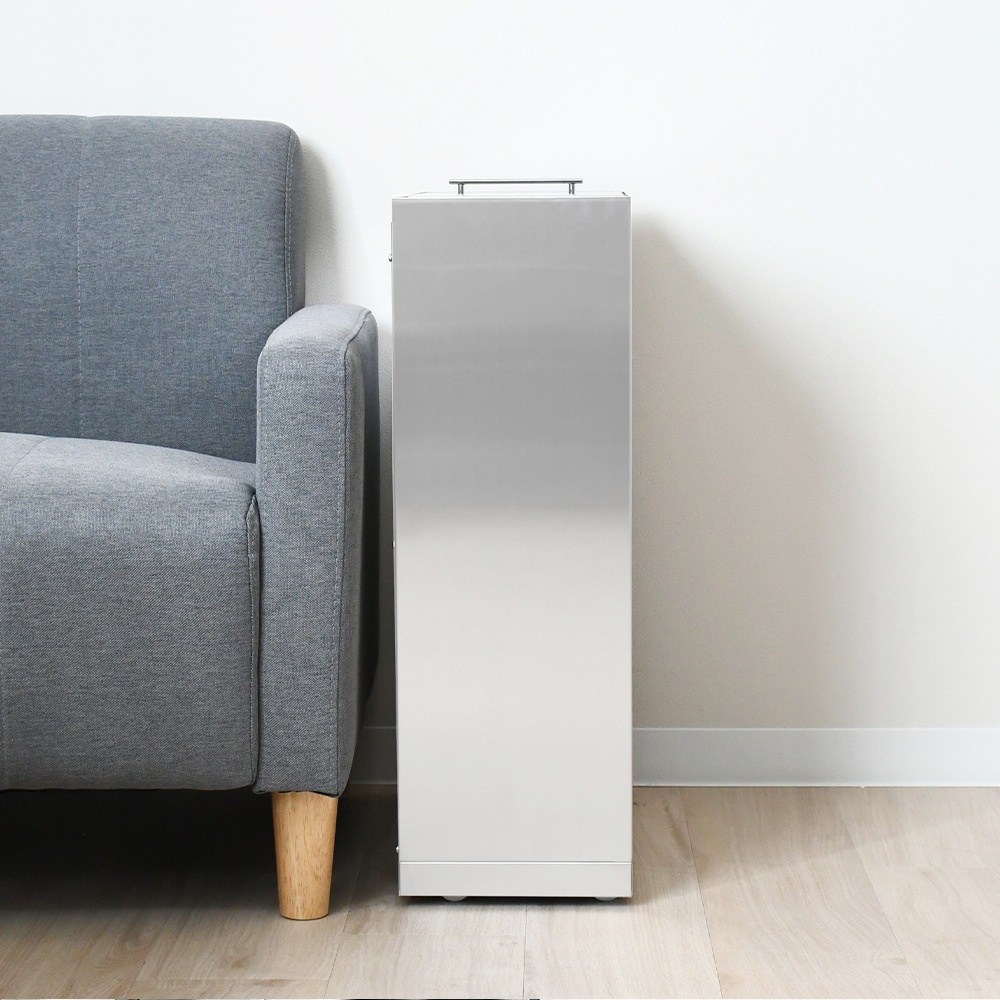 ステンレス製 ダストボックス 30L【キャスター付】