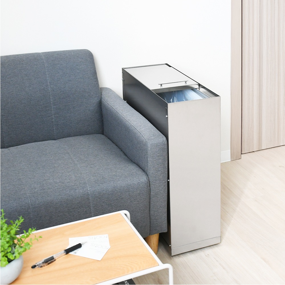 ステンレス製 ダストボックス 45L【キャスター付】