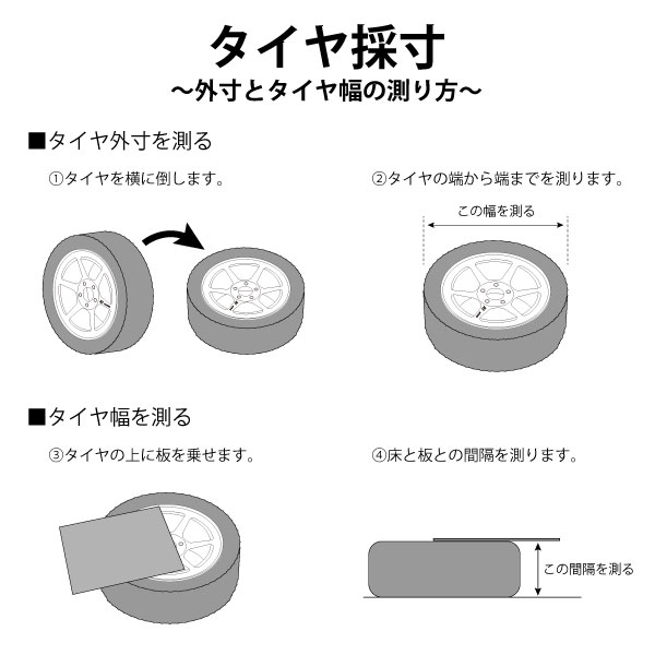 頑丈薄型タイヤラック SUV/RV車用【2個組・幅28cm・カバー付き】