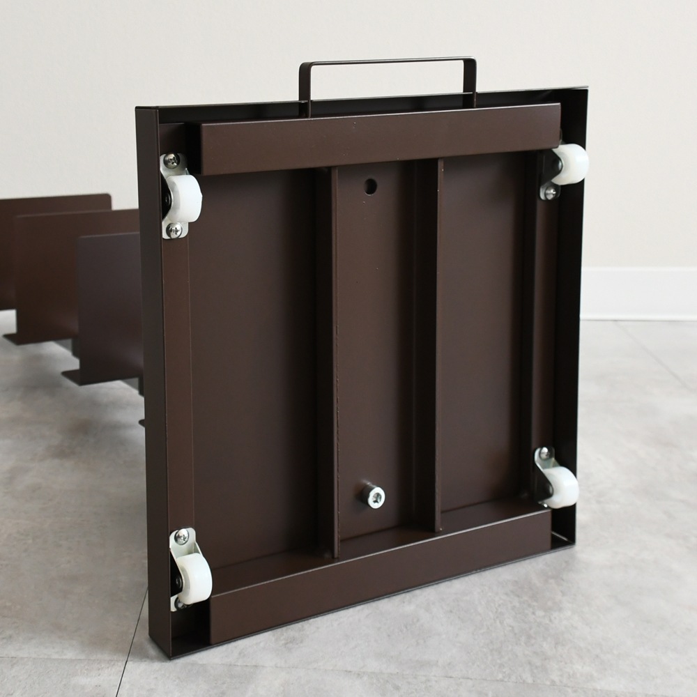 Tsum dock ブックタワー【隠しキャスター付・プレミアムタイプ10段／アイボリー、ブラウン】 