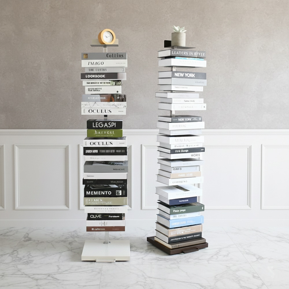 Tsum dock ブックタワー【隠しキャスター付・プレミアムタイプ10段