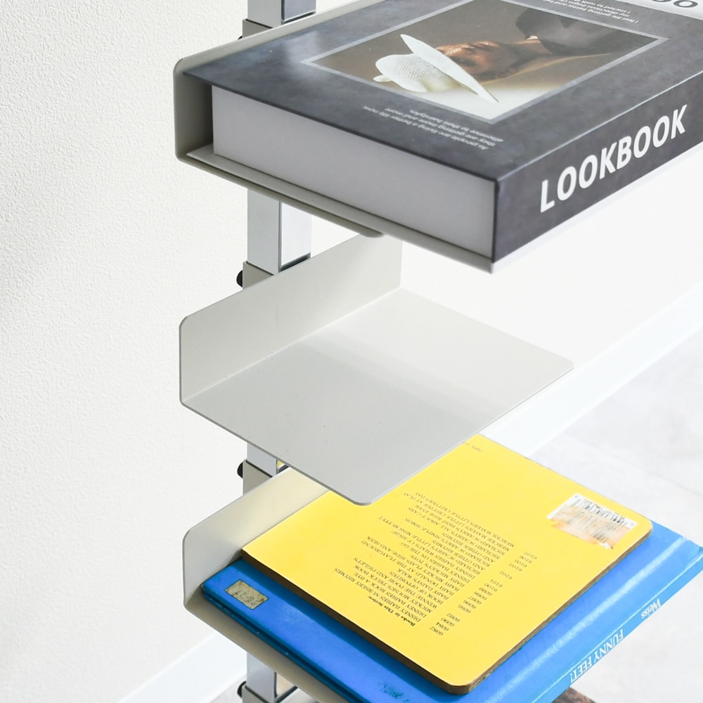 Tsum dock ブックタワー【隠しキャスター付・プレミアムタイプ10段／アイボリー、ブラウン】 