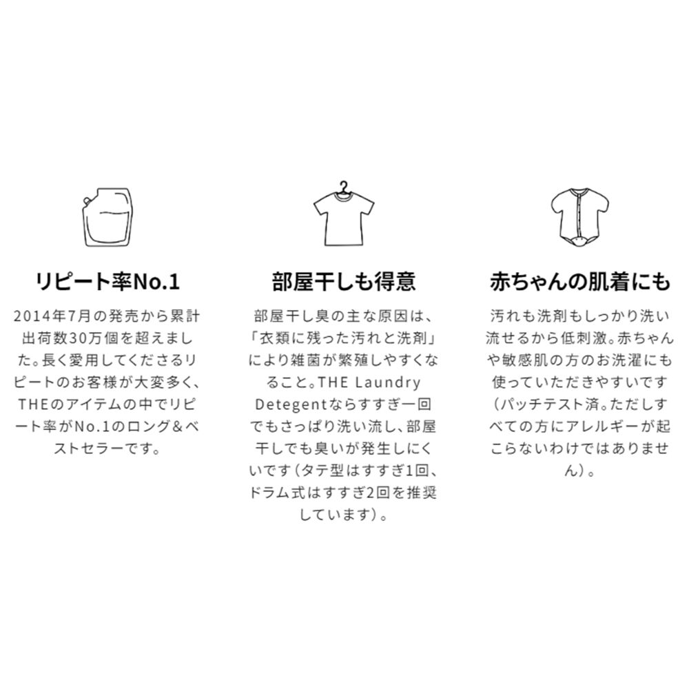 THE 洗濯洗剤 Think Nature-リフィル【詰め替え用 容量450g】