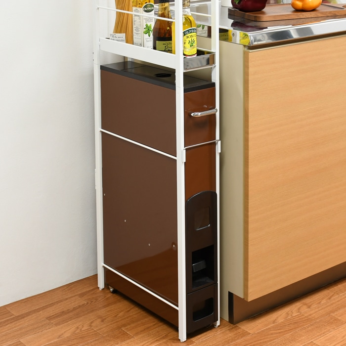 米びつ上 隙間ラック【幅13cm】