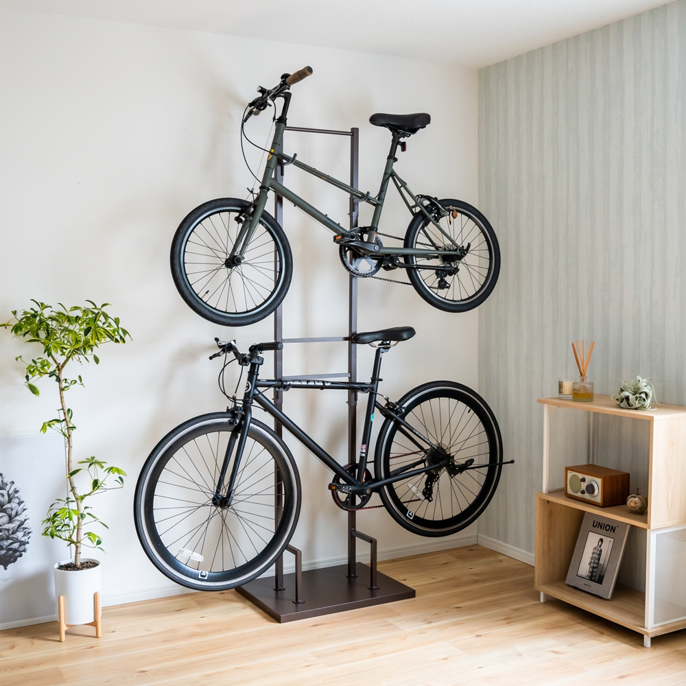 室内専用 自転車ラック【2台用】 | 室内自転車スタンド | 足立製作所