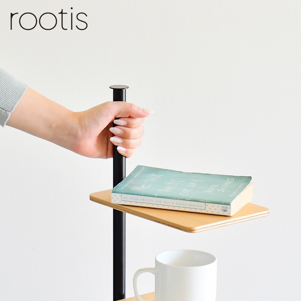 bokula スタンド型サイドテーブル【木棚4段】