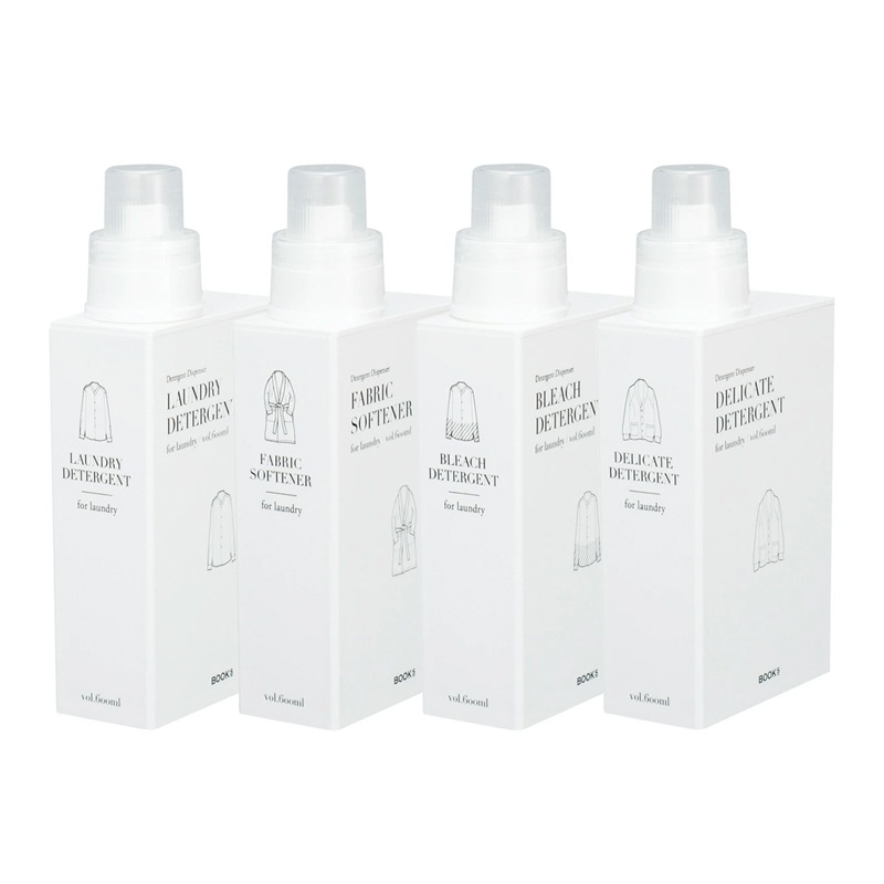 HANDBOOK 洗濯洗剤用 詰め替えボトル 1個【600ml／洗剤用・柔軟剤用・漂白剤用・おしゃれ着洗剤用】