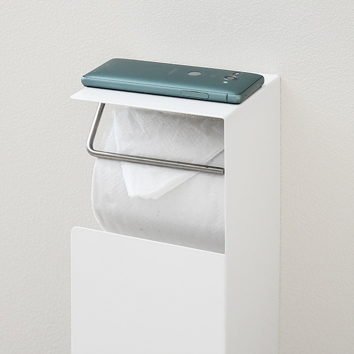 トイレットペーパーホルダー【収納付き】