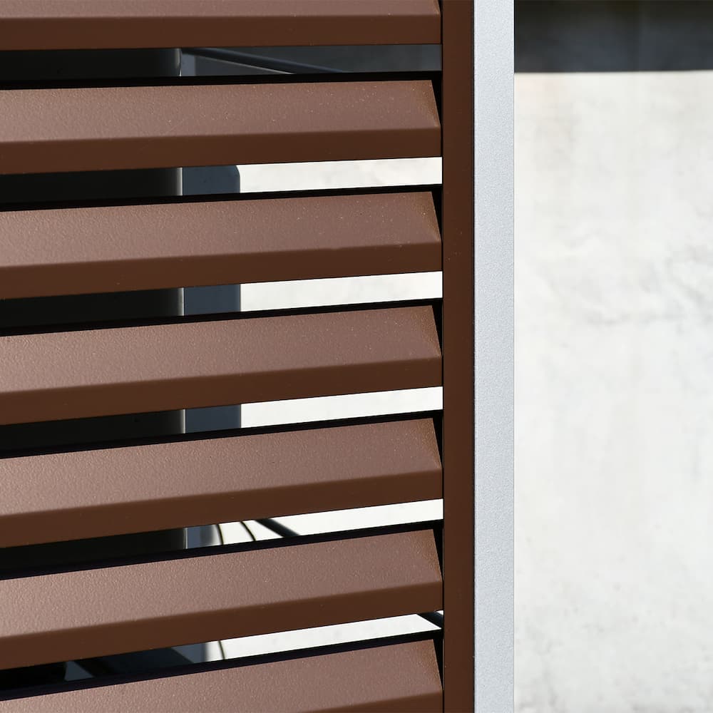 ルーバー室外機カバー 大型タイプ【風向調整・幅101.5cm】