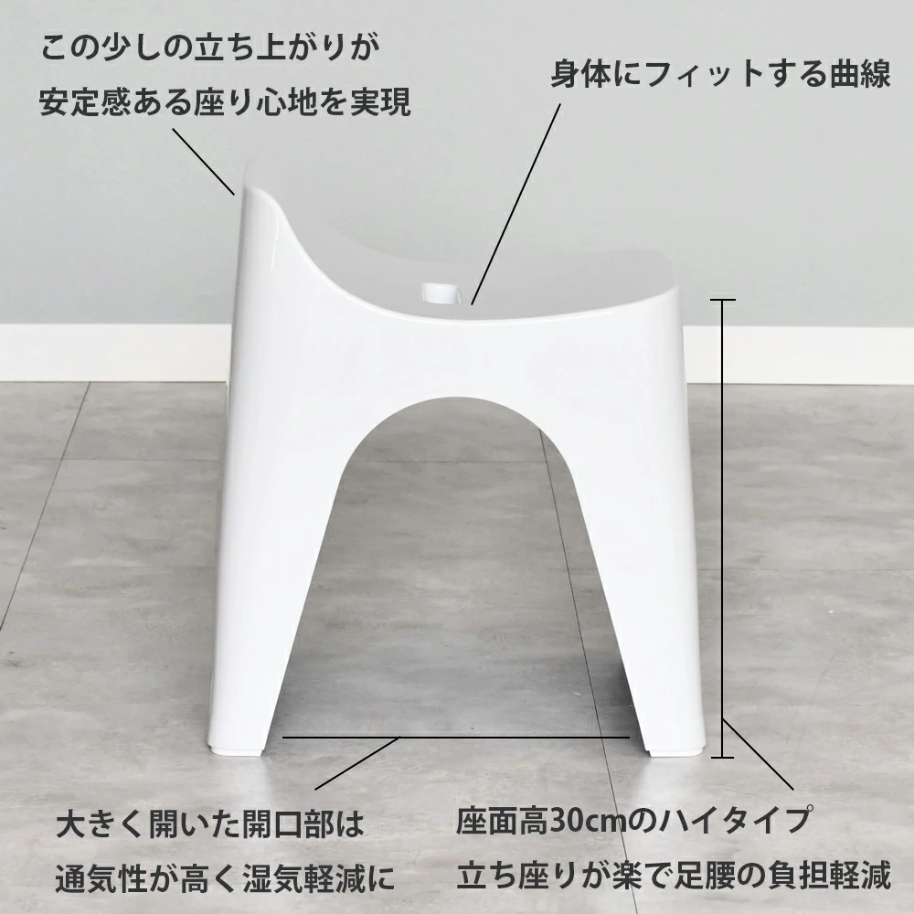 HUBATH バスグッズ 3点セット【風呂椅子・湯桶・手桶】
