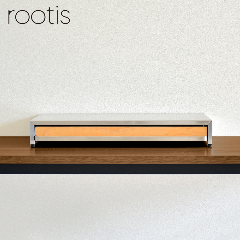 bokula ステンレス製 家電下スライドテーブル【幅45×奥行36.5cm／オーブンレンジラック対応】