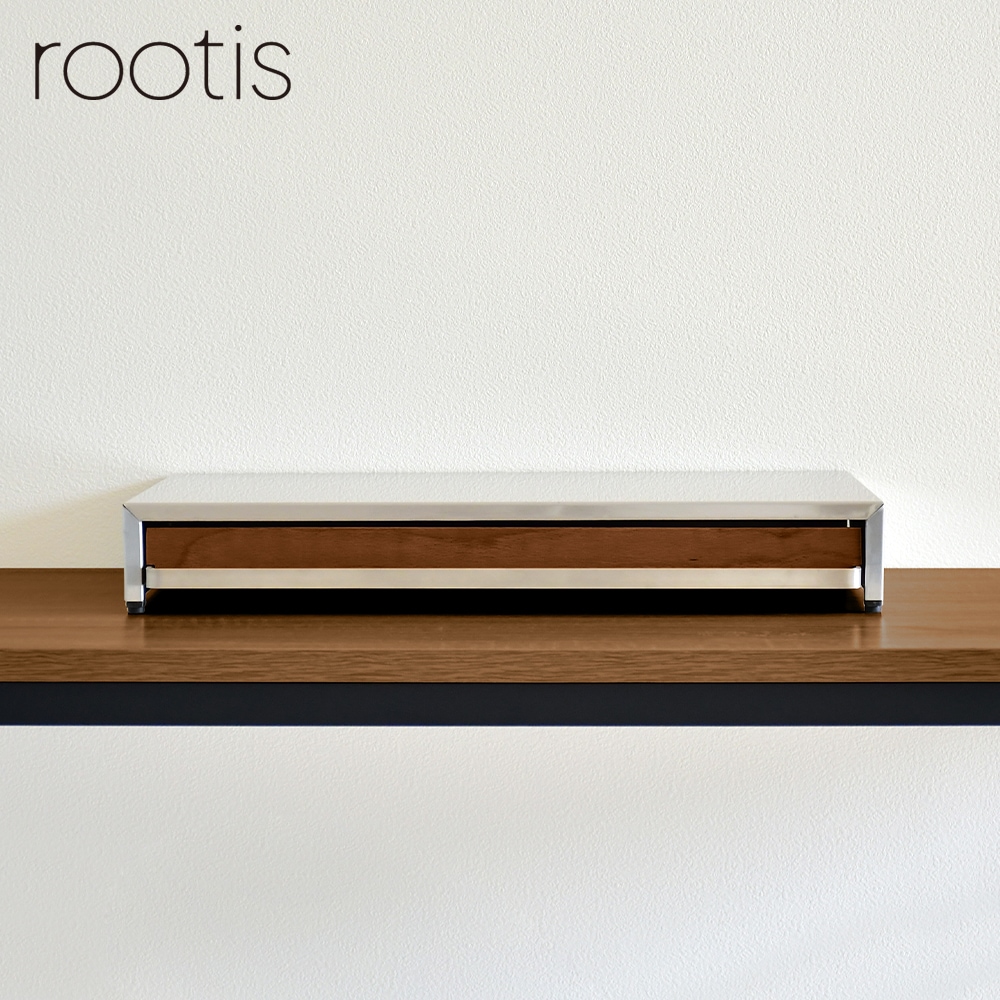 bokula ステンレス製 家電下スライドテーブル【幅45×奥行36.5cm／オーブンレンジラック対応】