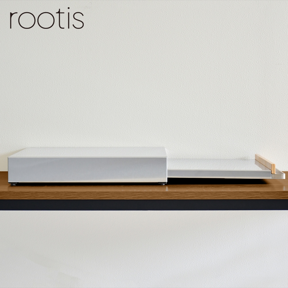 bokula ステンレス製 家電下スライドテーブル【幅45×奥行36.5cm／オーブンレンジラック対応】