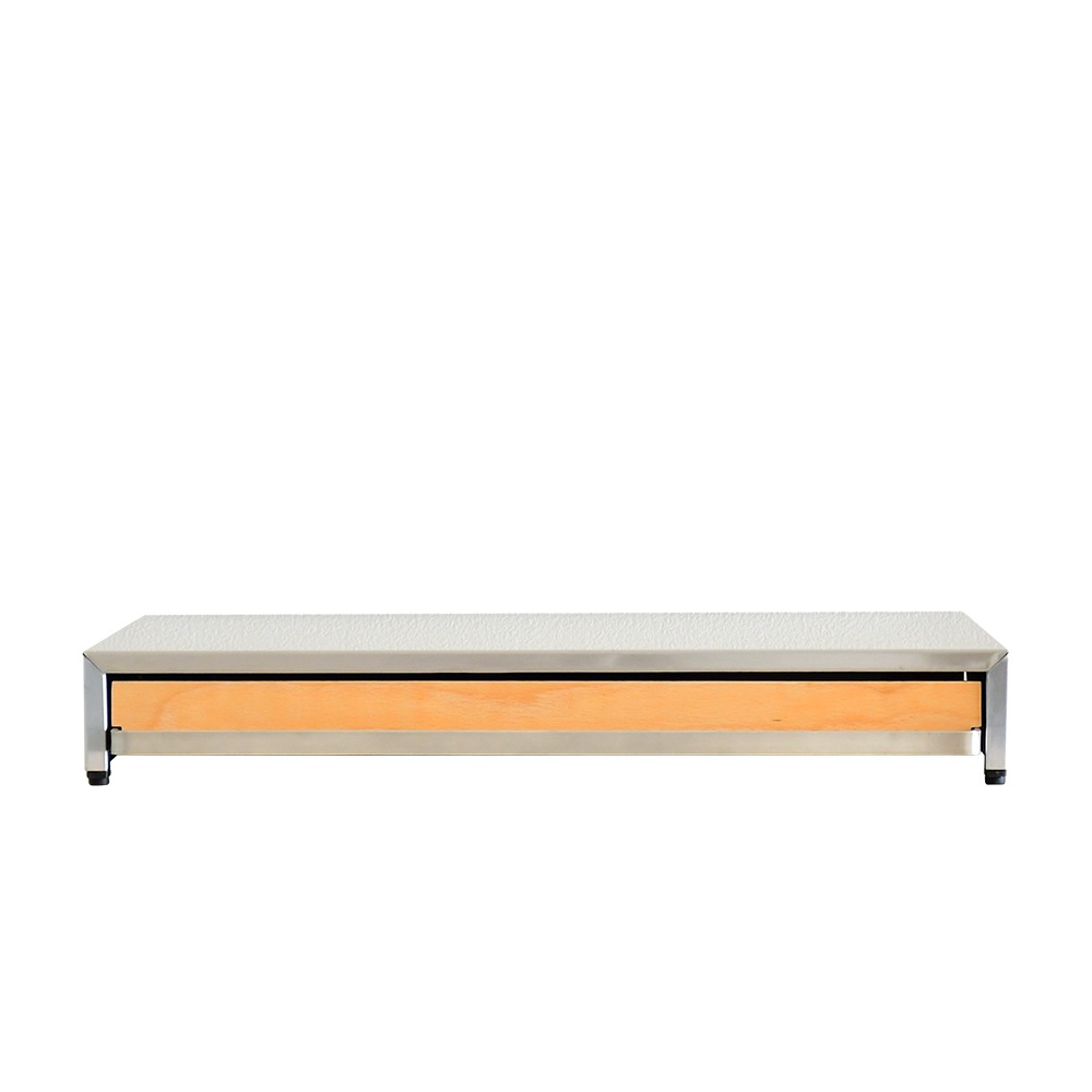 bokula ステンレス製 家電下スライドテーブル【幅45×奥行36.5cm／オーブンレンジラック対応】