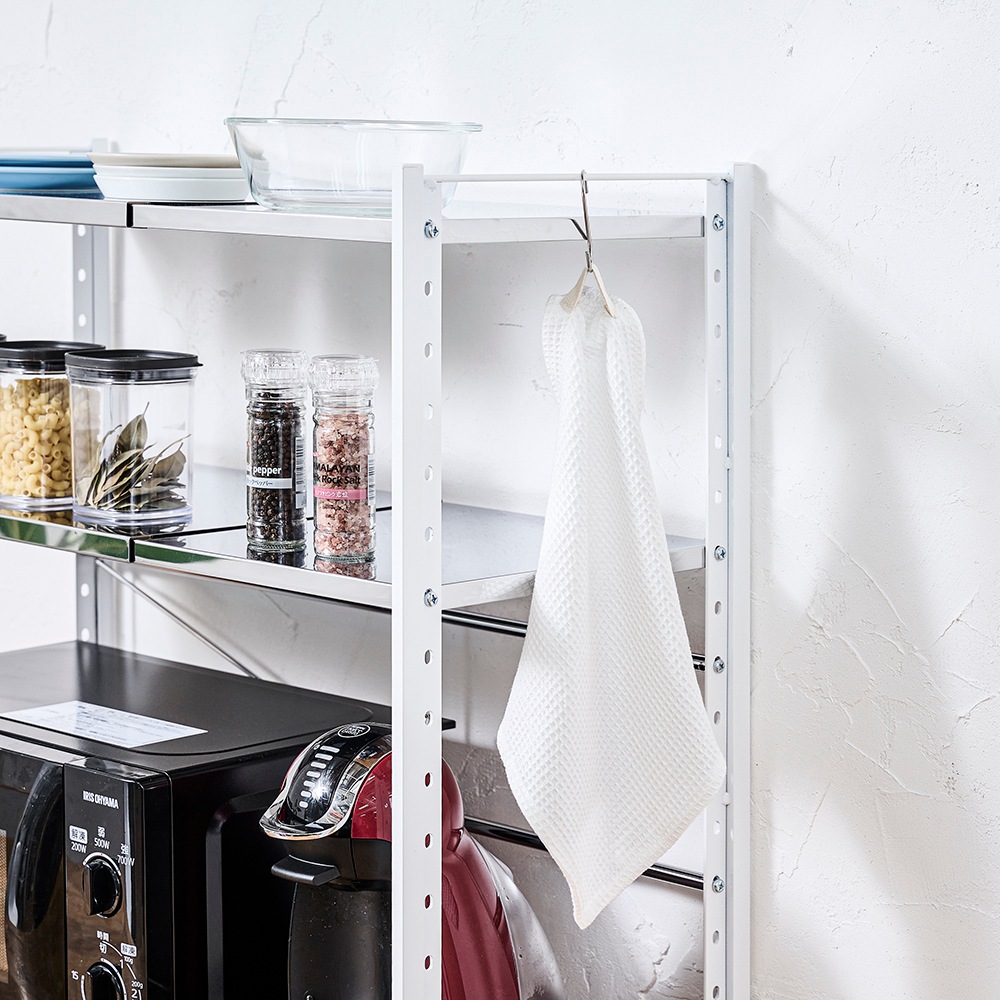 ステンレス棚 カウンター上伸縮ラック【2段タイプ】 | カウンター上