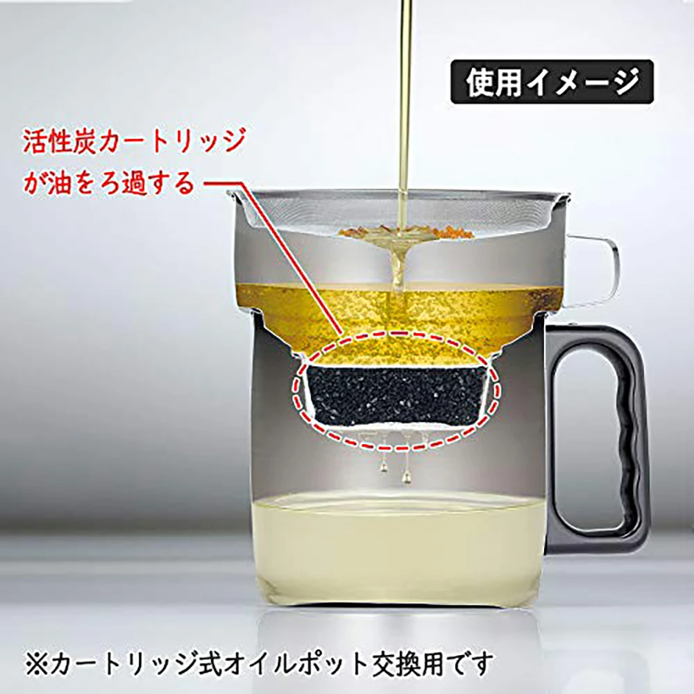 オイルポット専用活性炭フィルターカートリッジ【２個入】