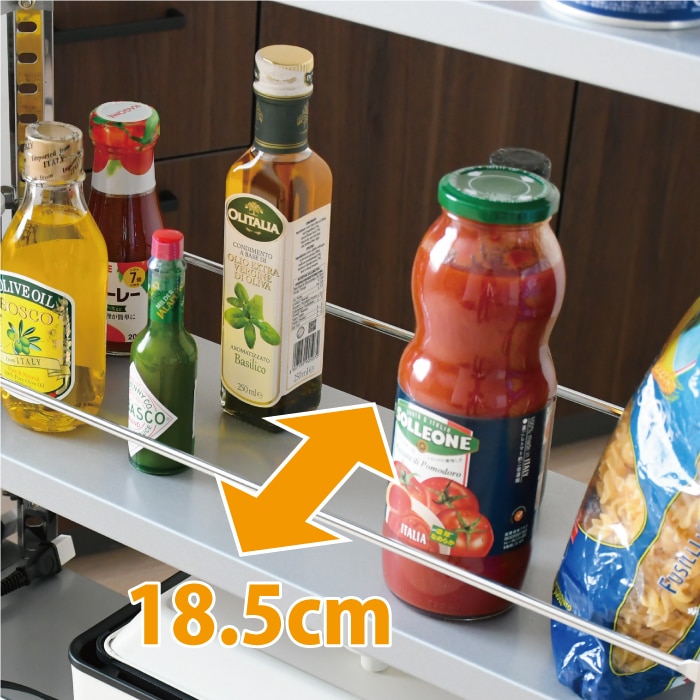 ステンレス製 隙間収納ワゴン【幅20×高さ81cm】