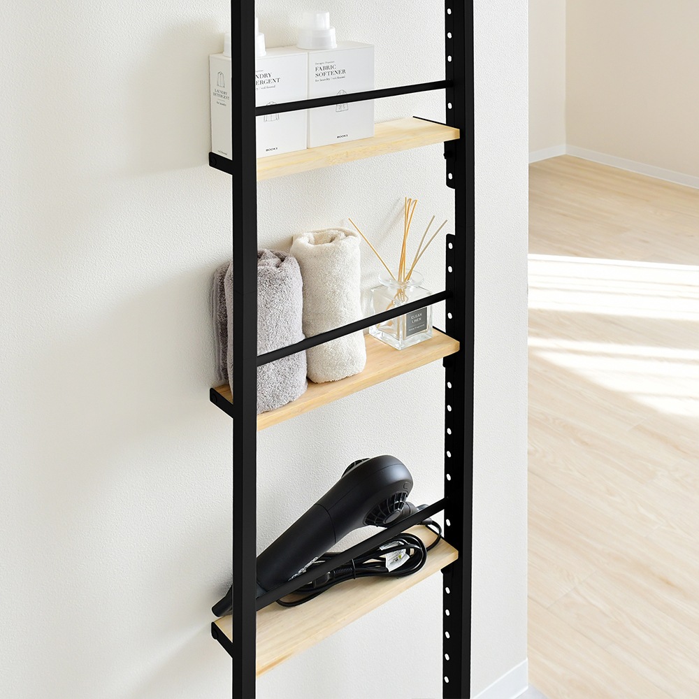 スリムウォールラック【幅55cm／つっぱり式】