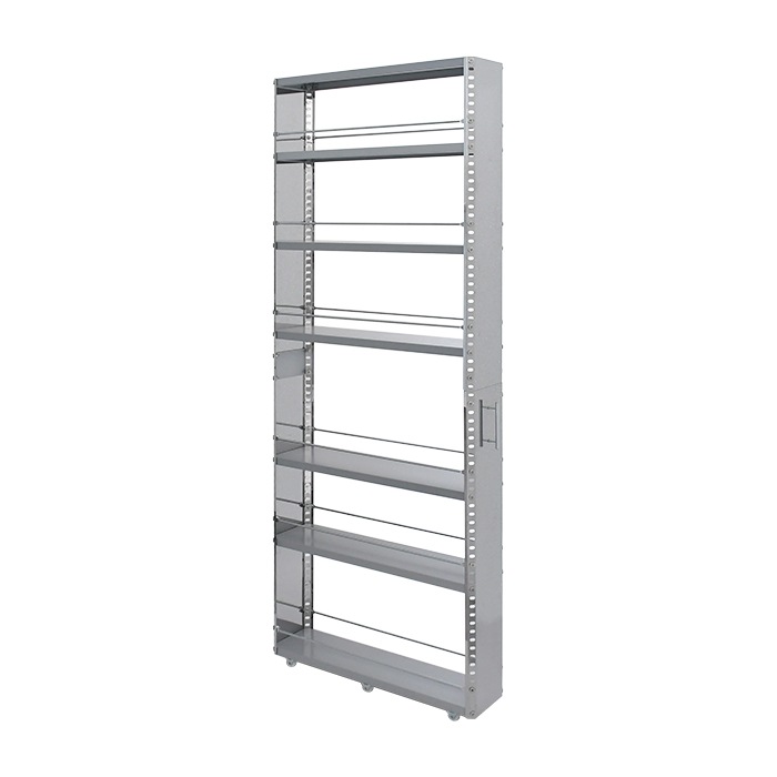 ステンレス製 隙間収納ワゴン【幅15×高さ159cm】