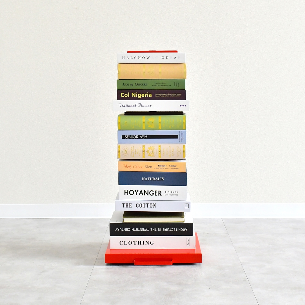 Tsum dock ブックタワー【隠しキャスター付・ロータイプ5段