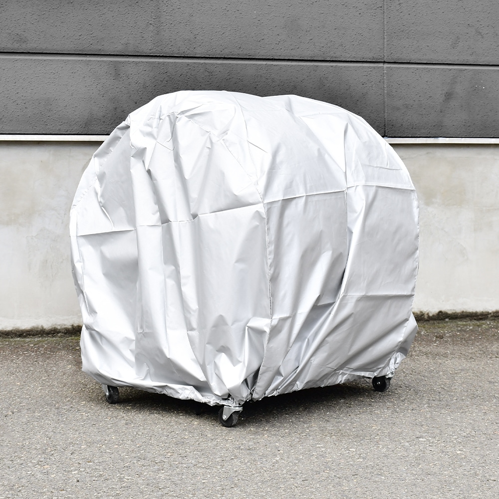 SUV用タイヤラック 大型タイプ【横置き2個組・カバー＆スロープ付き】