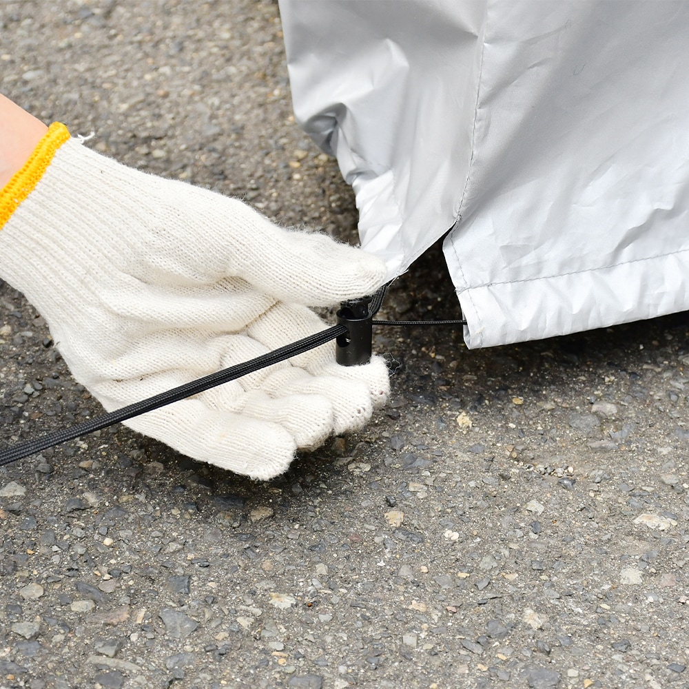 SUV用タイヤラック 大型タイプ【横置き2個組・カバー＆スロープ付き】