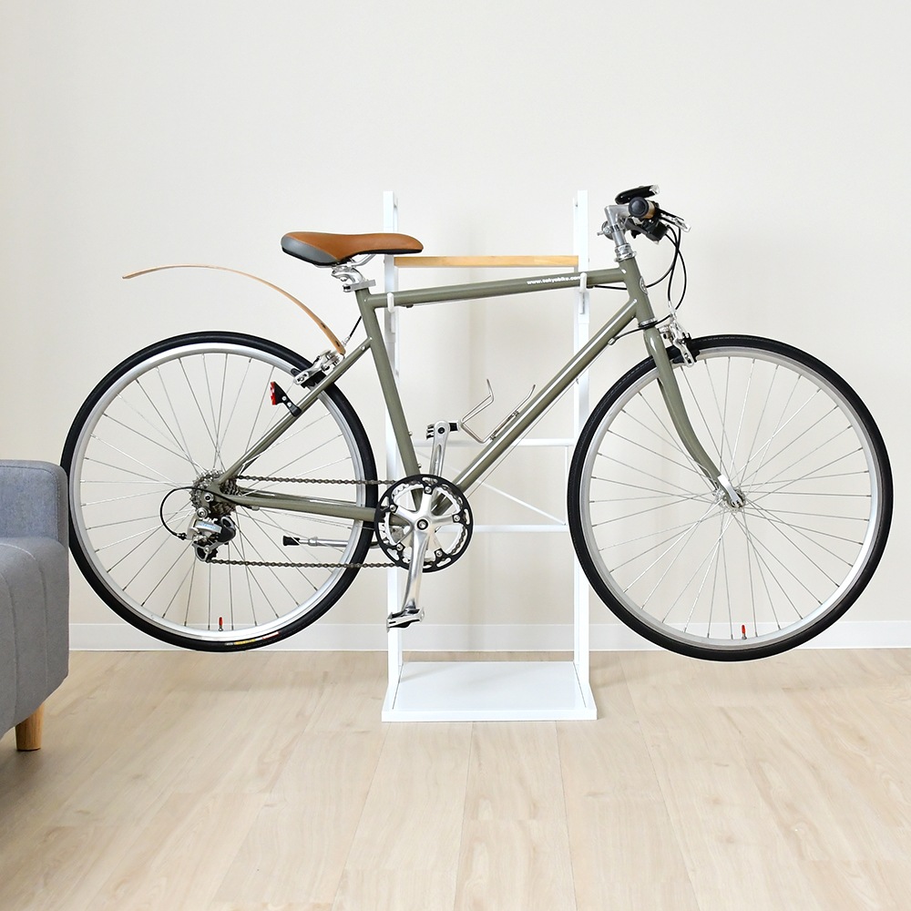 室内専用 自転車ラック【1台用・木棚1枚付き】 | 室内自転車スタンド