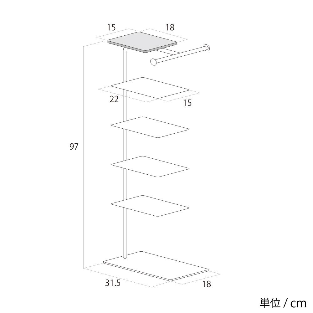 bokula Stack Rack + シューズラック【棚4枚】