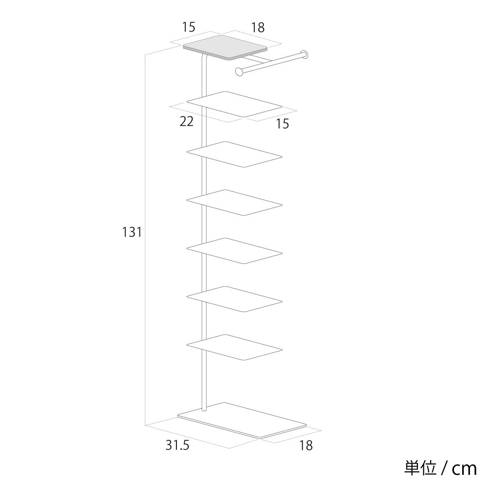bokula Stack Rack + シューズラック【棚6枚】