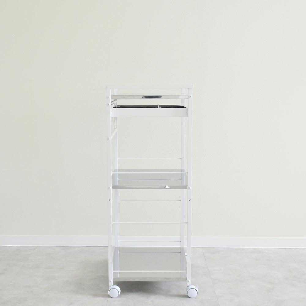 クラルテ ステンレス棚マルチワゴン【引出1・幅50】