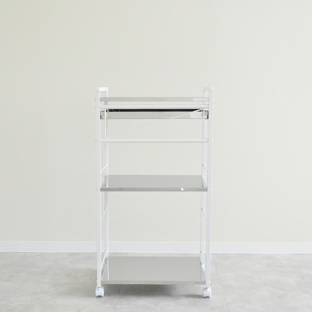 クラルテ ステンレス棚マルチワゴン【引出1・幅50】