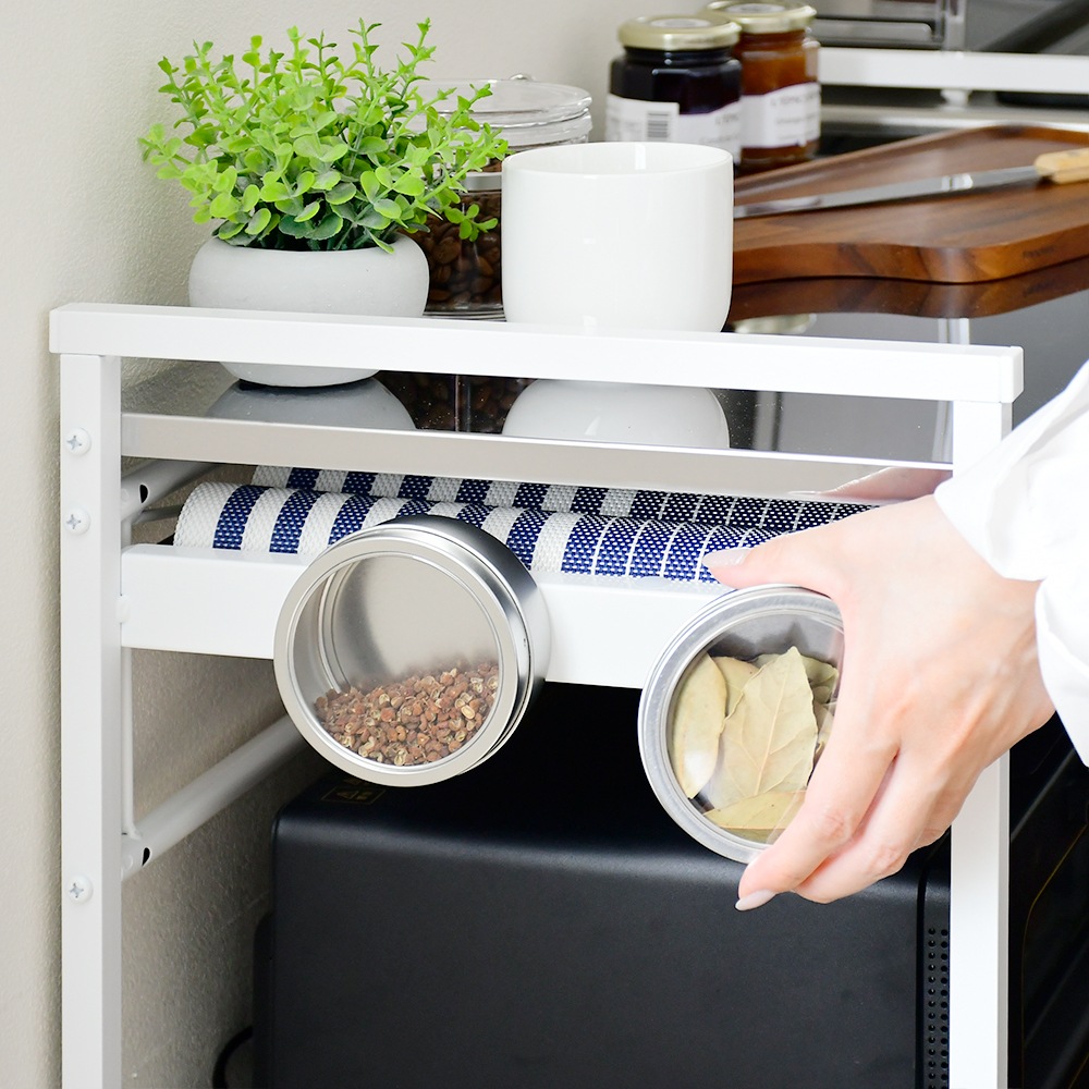 クラルテ ステンレス棚マルチワゴン【引出1・幅50】