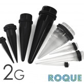 ボディピアス 2G アクリル エキスパンダー 拡張器(1個売り)◆オマケ革命◆